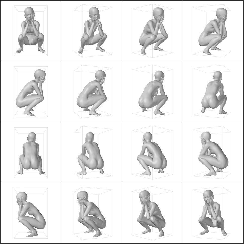 女体絵師のためのポーズ集 ロリモデル編