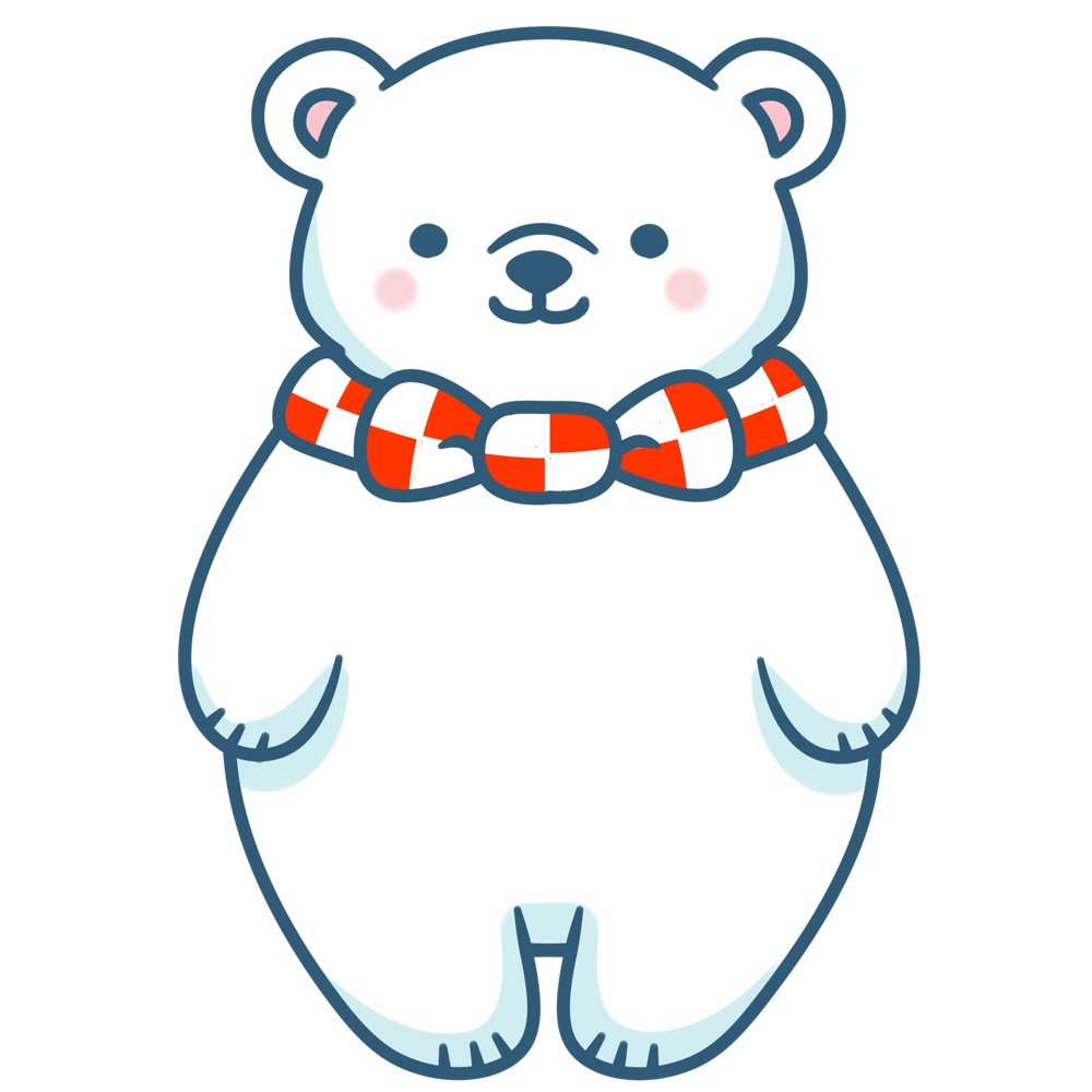 【立ち絵】シロクマ 表情差分全16パターン