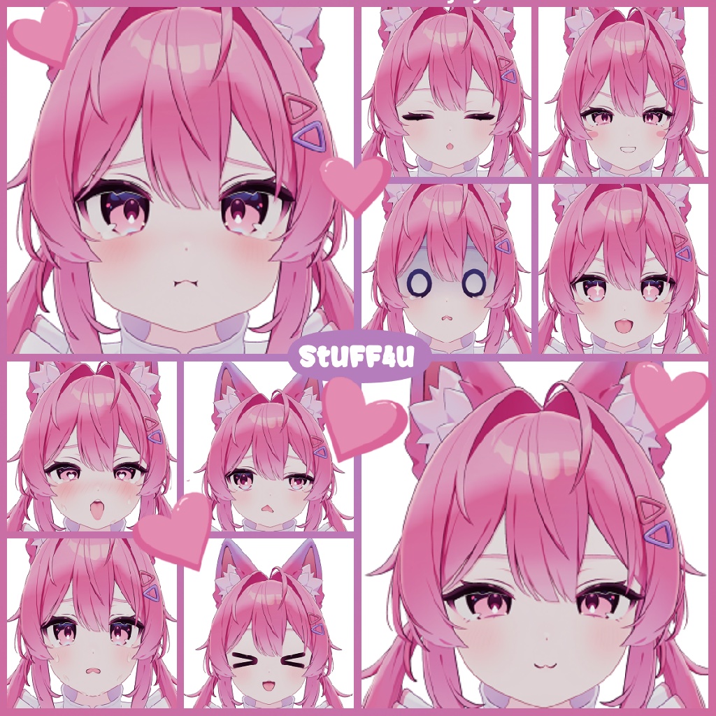 💜[SALE]💜 プラム -Plum-💜 [表情15種セット] 💜 [ModularAvatar] [Facial Animation]💜 💜