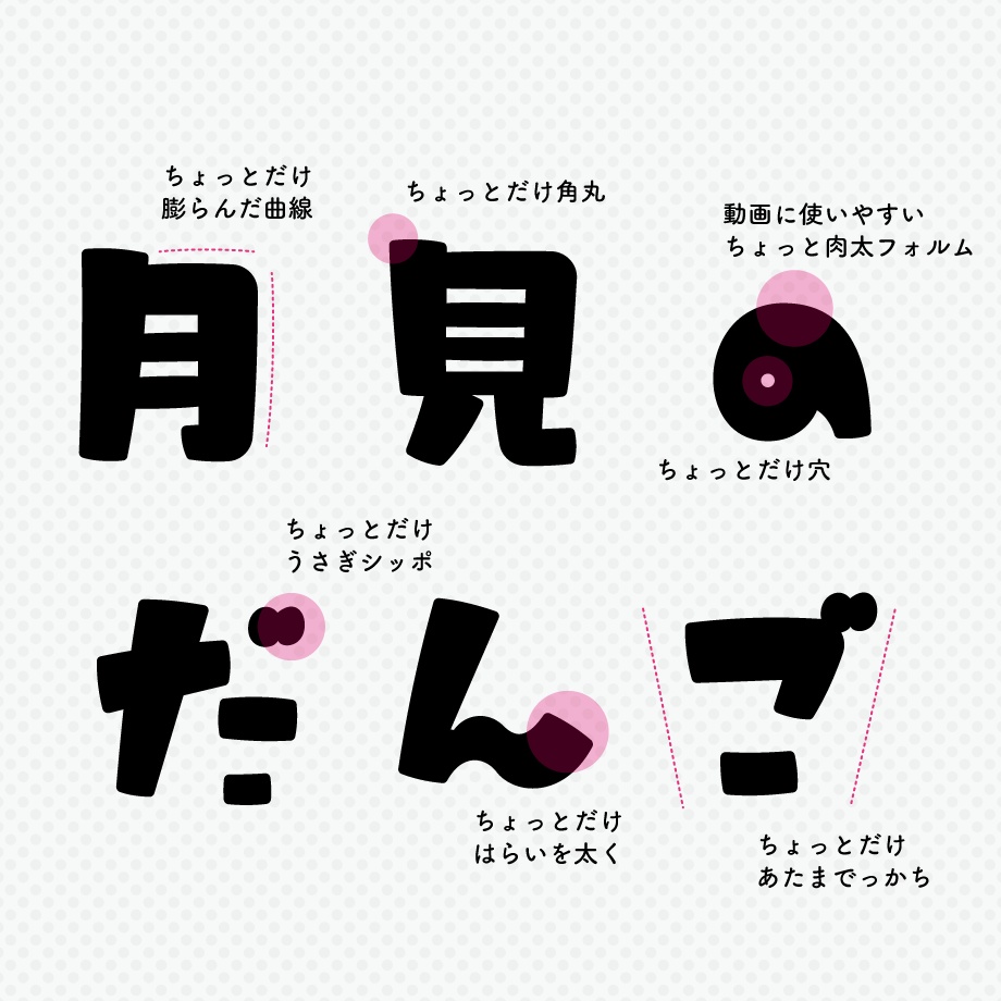 日本語フォント「うさぎと満月のサンセリフ」 TYP store BOOTH