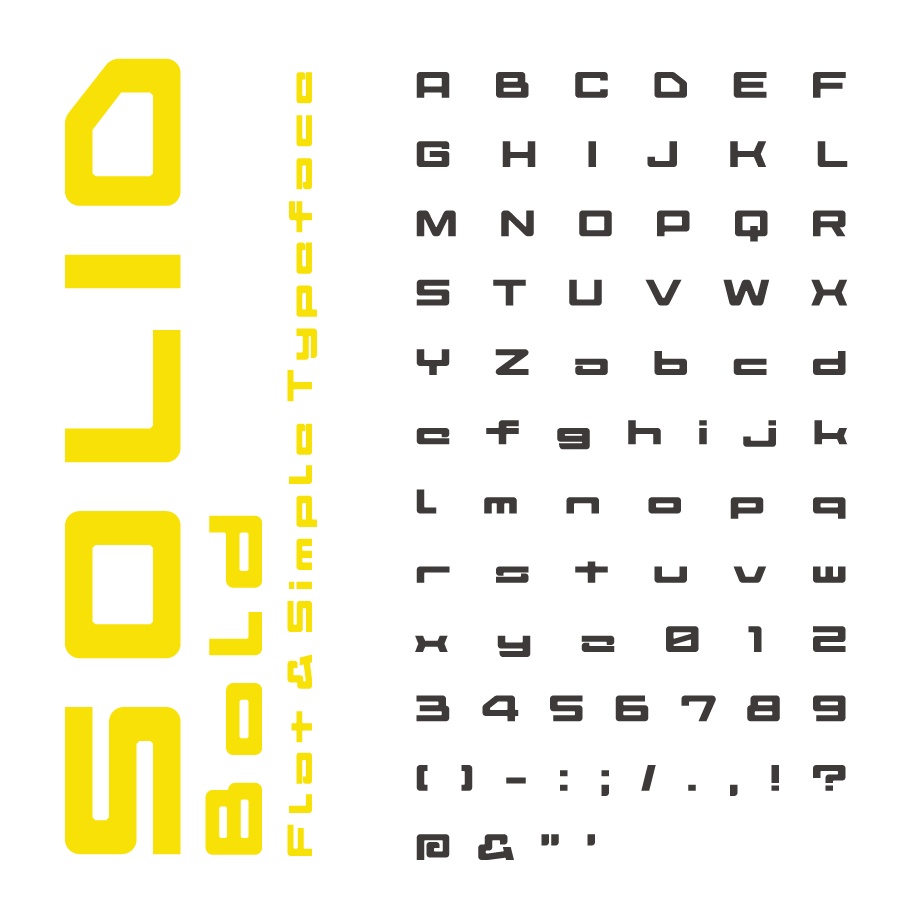 【無料】英語フォント「Solid」