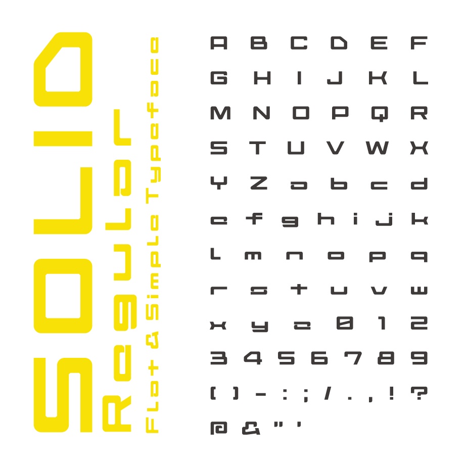 【無料】英語フォント「Solid」
