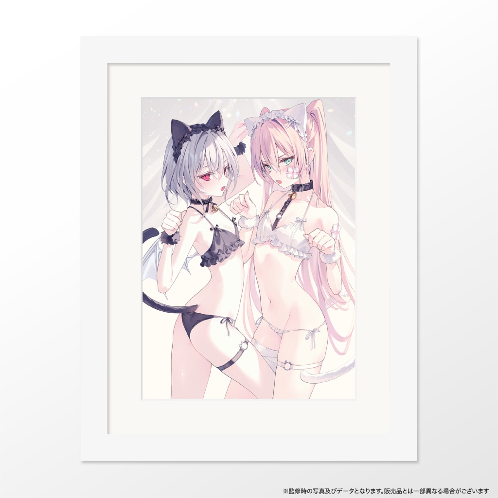 【受注生産】複製原画「ノア&ハツネ(MofMof CAT Ver.)」(A4)