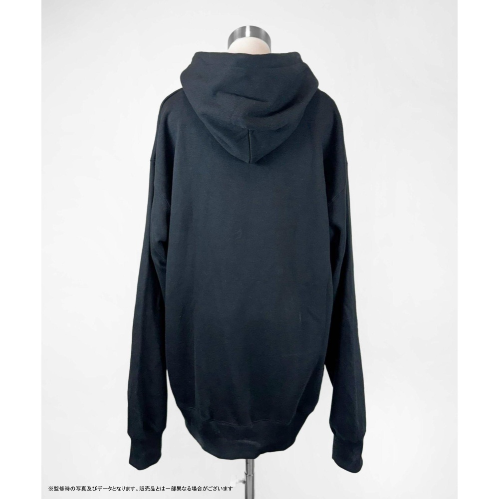 rurudoイラストパーカー 黒