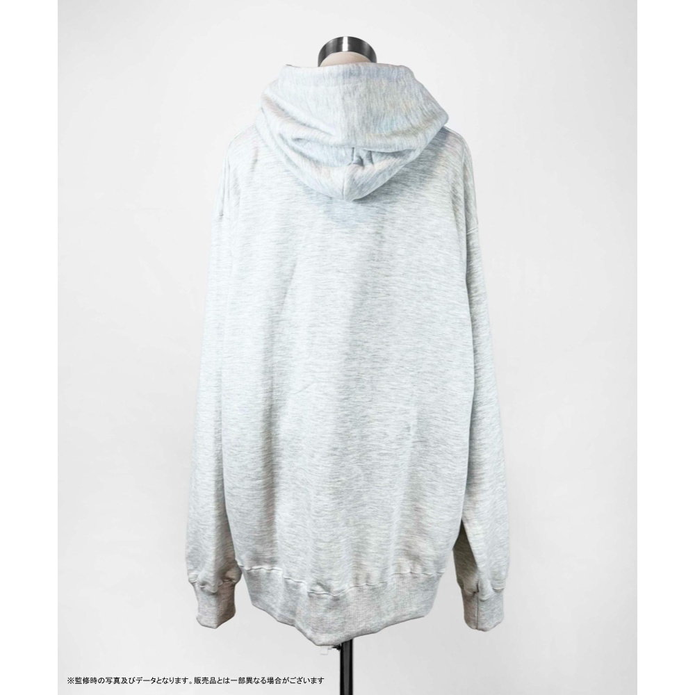 rurudoイラストパーカー グレー