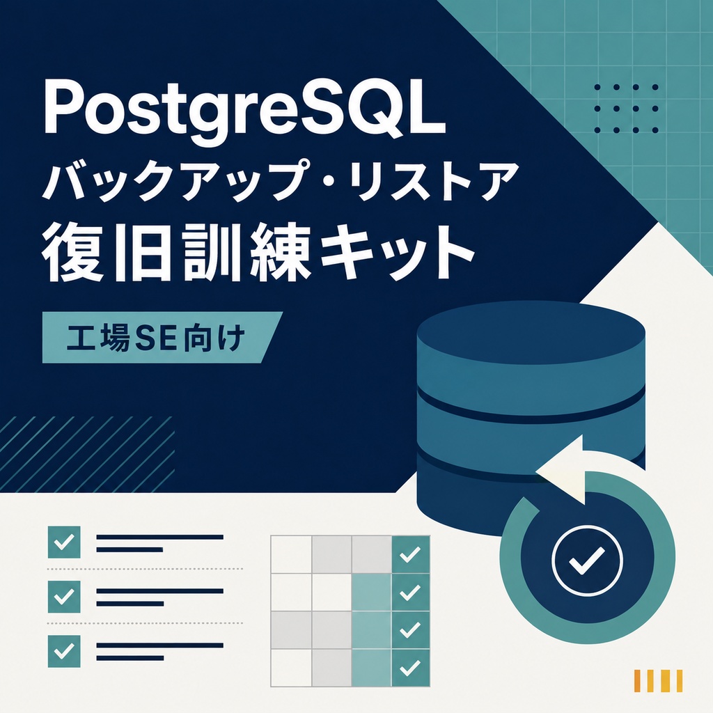 工場SE向け PostgreSQLバックアップ・リストア・復旧訓練キット