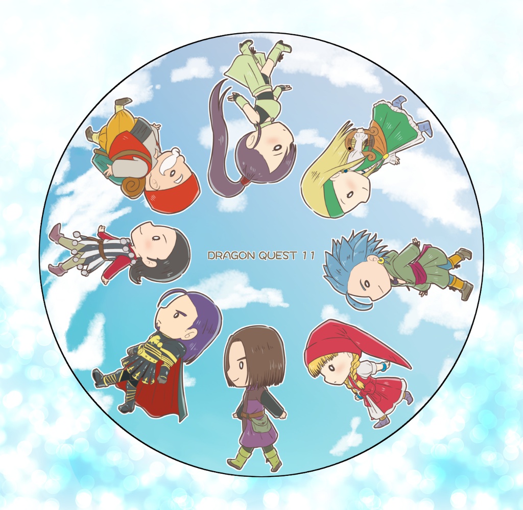 DQ11 缶バッジ①