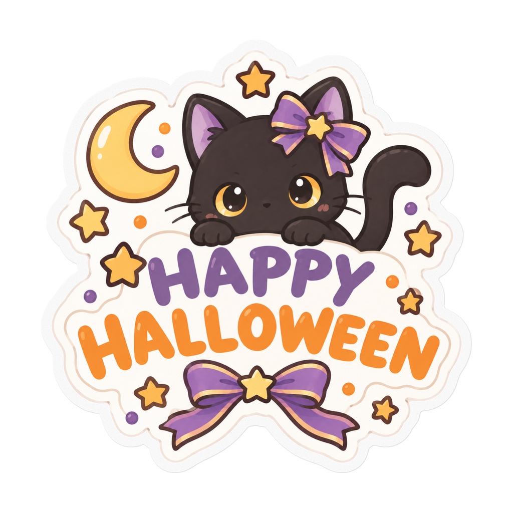 ハロウィンギフトステッカー「HAPPY HALLOWEEN＆Trick or Treat!」