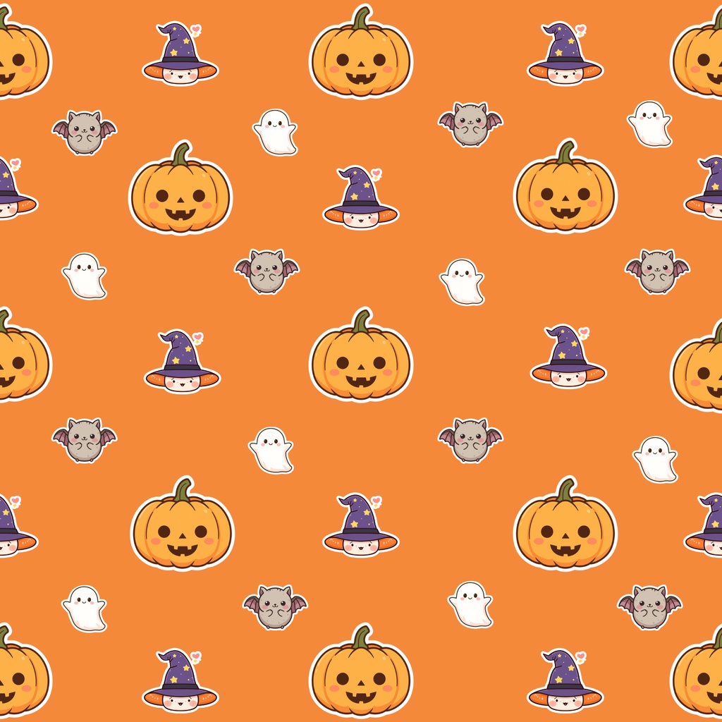 ハロウィン全部入り!ゆるかわデジタルペーパーまとめ10枚セット