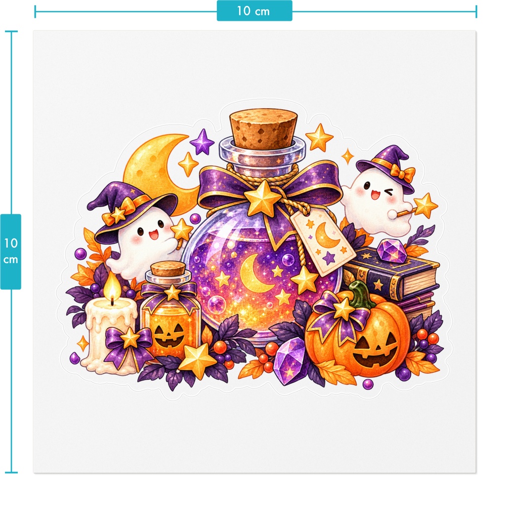 ちいさな魔法のハロウィン🎃✨ ポーション水彩ステッカー