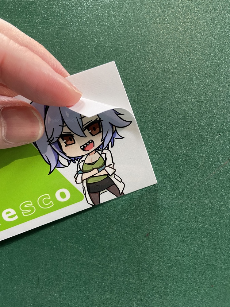mescoカードステッカー and 切抜き雌子ステッカー(同人グッズ)
