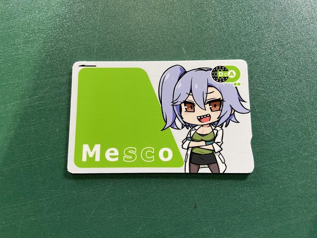 mescoカードステッカー and 切抜き雌子ステッカー(同人グッズ)