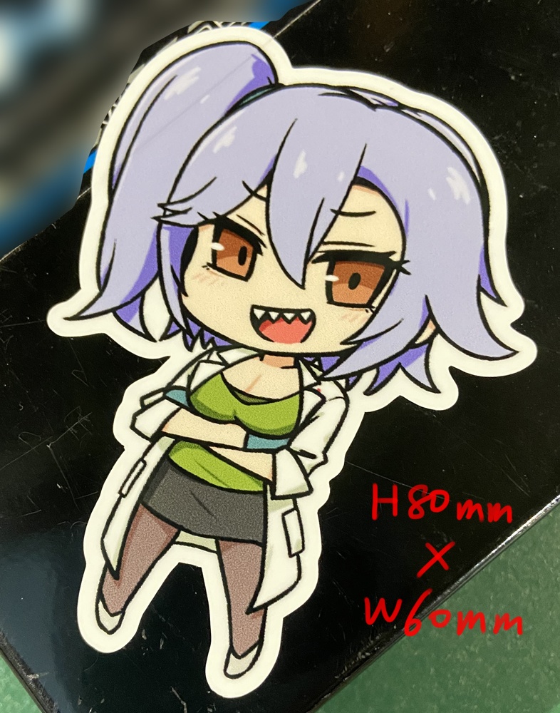 mescoカードステッカー and 切抜き雌子ステッカー(同人グッズ)