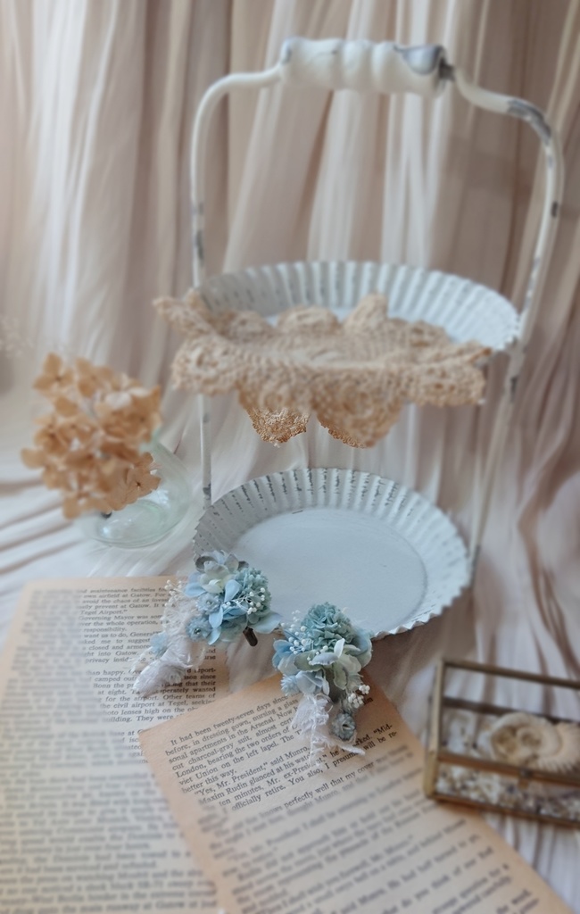 【受注製作】ヘッドドレス《うすぞらいろ》Sサイズ