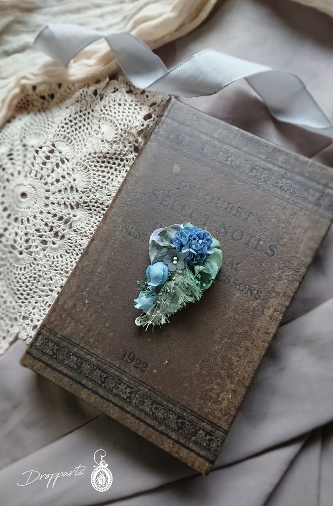 【ドールサイズ】ヘッドドレス《露草》Sサイズ