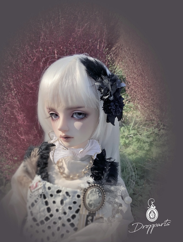 【ドールサイズ】黒ファーのミニスープル