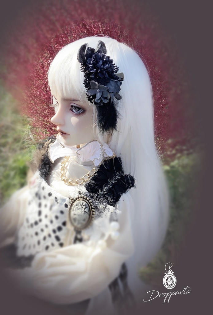 【ドールサイズ】黒ファーのミニスープル