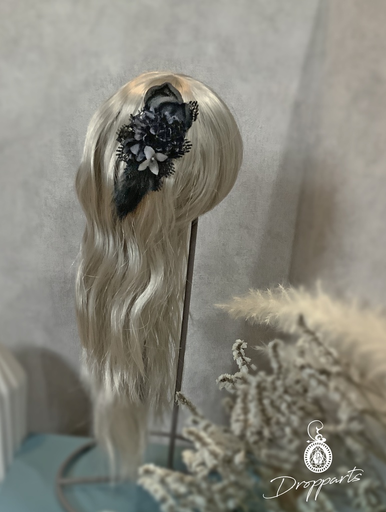 【ドールサイズ】黒ファーのミニスープル