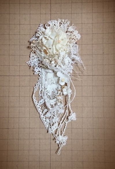 【ドールサイズ】ロングヘッドドレス「ブーケ」