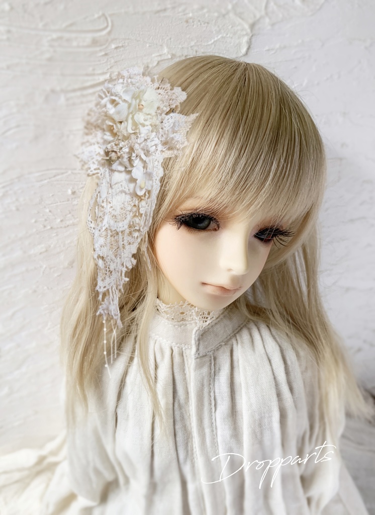【ドールサイズ】ロングヘッドドレス「ブーケ」