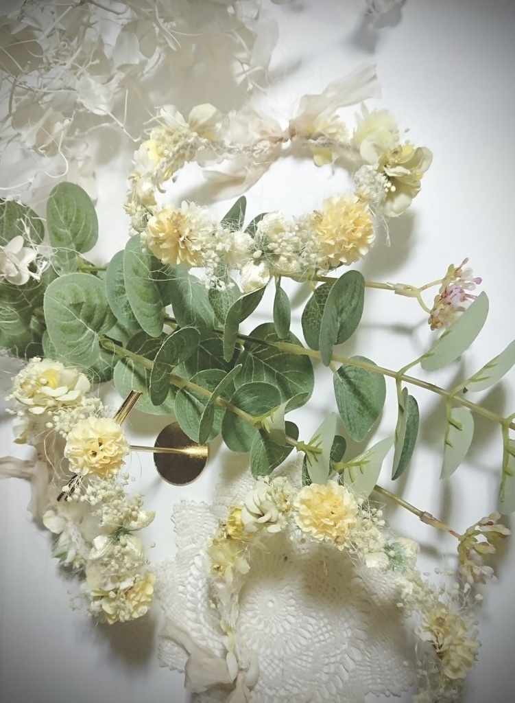 【ドールサイズ】花冠「草花」