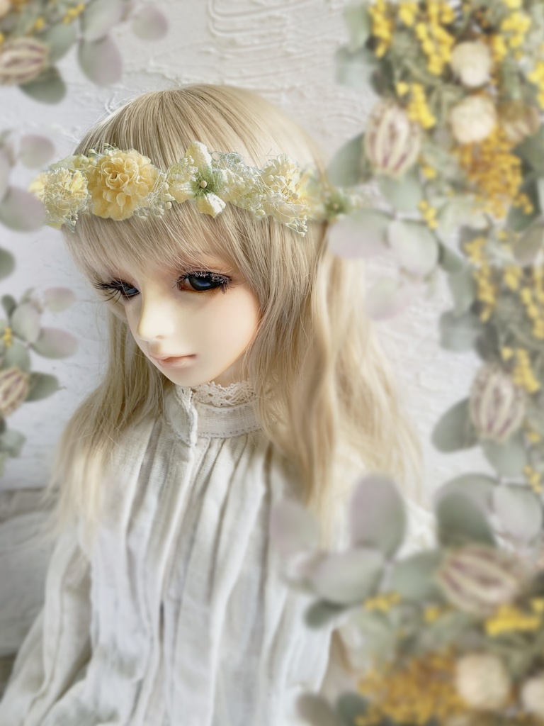 【ドールサイズ】花冠「草花」