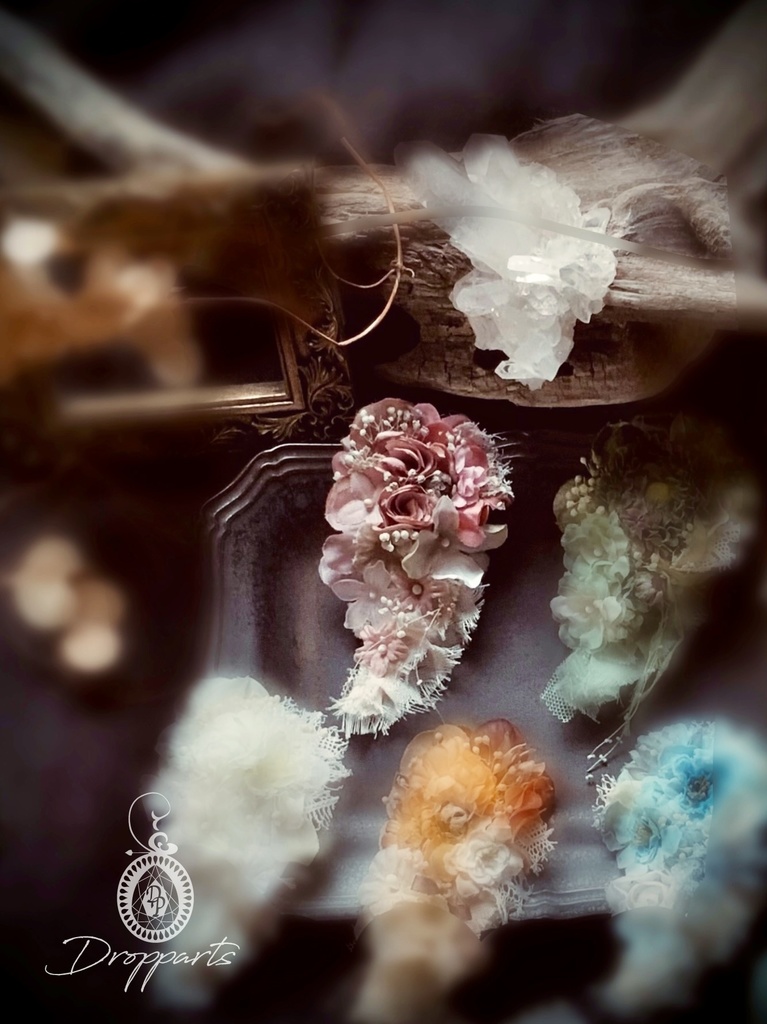 【ドールサイズ】花冠とヘッドドレス(S)のセット