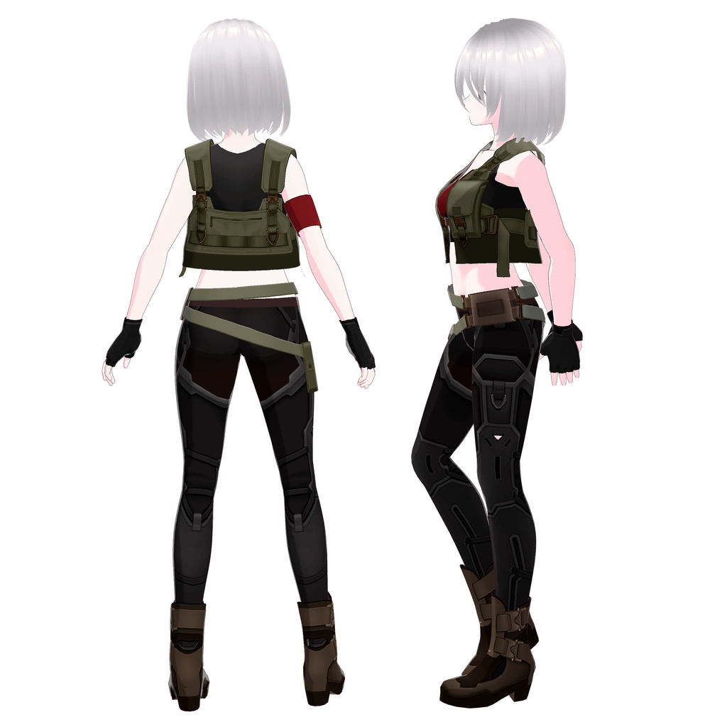 【VRoid衣装】軍服 post-apocalyptic military uniform