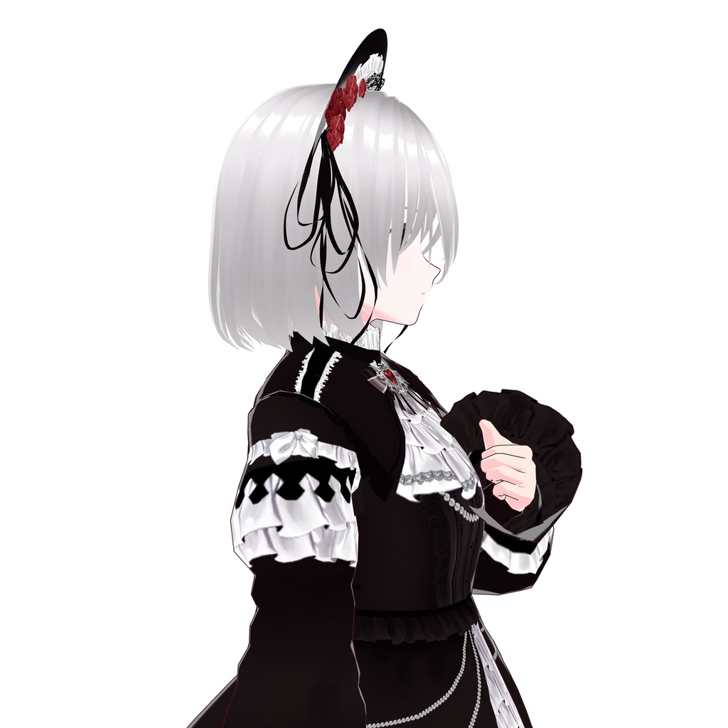 【VRoid衣装】ゴスロリ gothic lolita suit