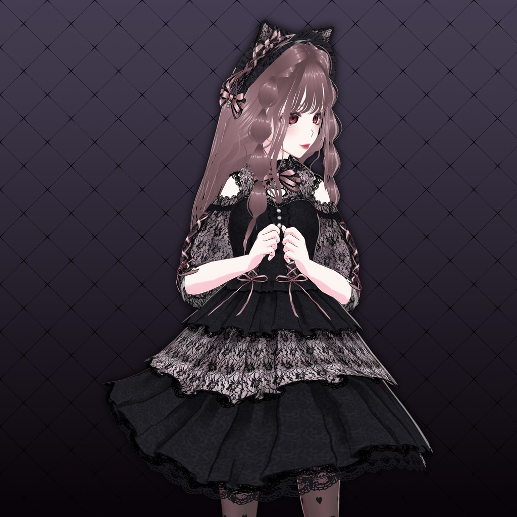 【VRoid衣装】ロリータ(Sweet Heart Kitty lolita suit)