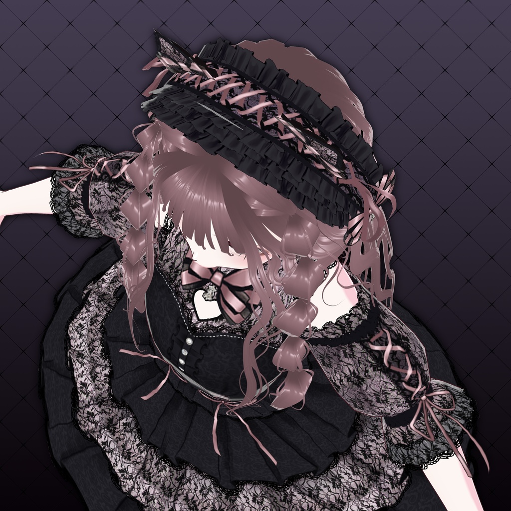 【VRoid衣装】ロリータ(Sweet Heart Kitty lolita suit)