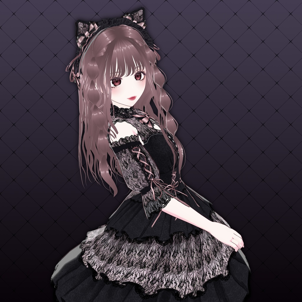 【VRoid衣装】ロリータ(Sweet Heart Kitty lolita suit)