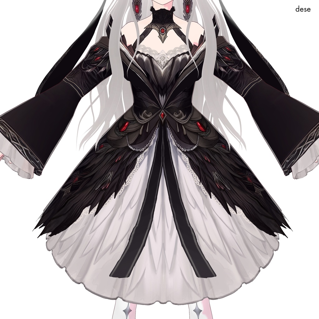 【VRoid衣装】ゴス(Queen of Darkness)