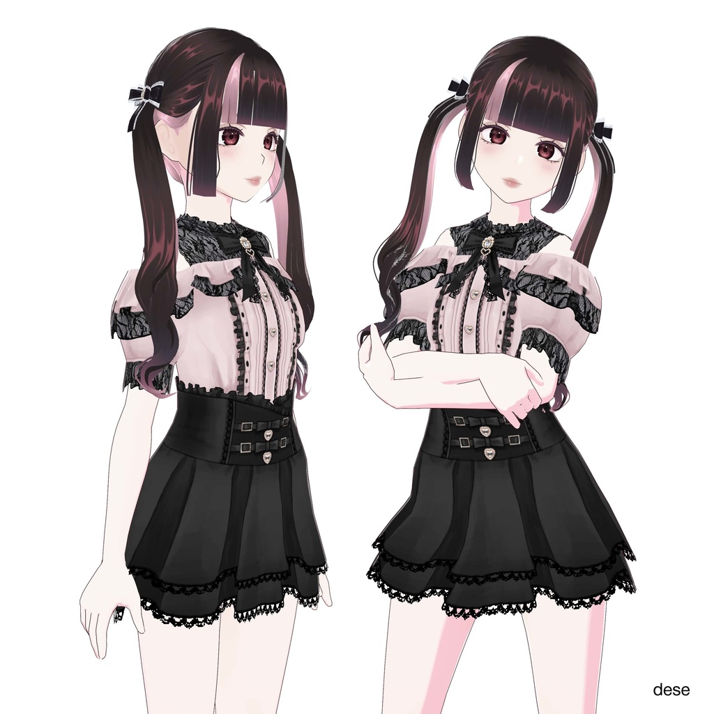 【VRoid衣装】スカート(jirai kei skirt)