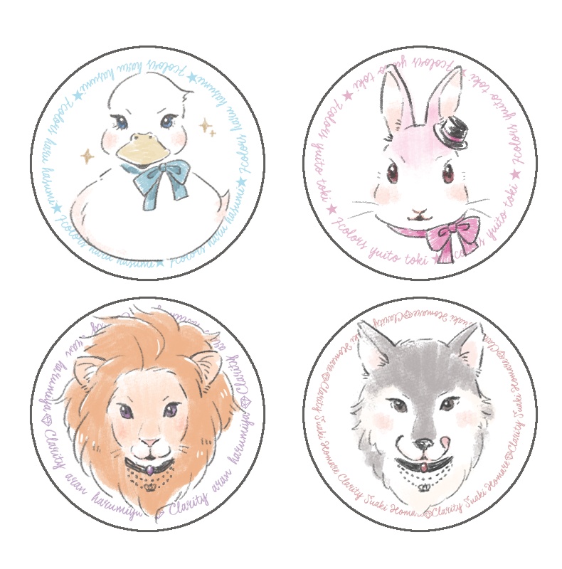 【2022】アニマル豆缶バッジ