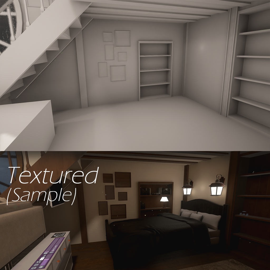【VRC向けワールド想定】 Windowseat(ウィンドウシート)