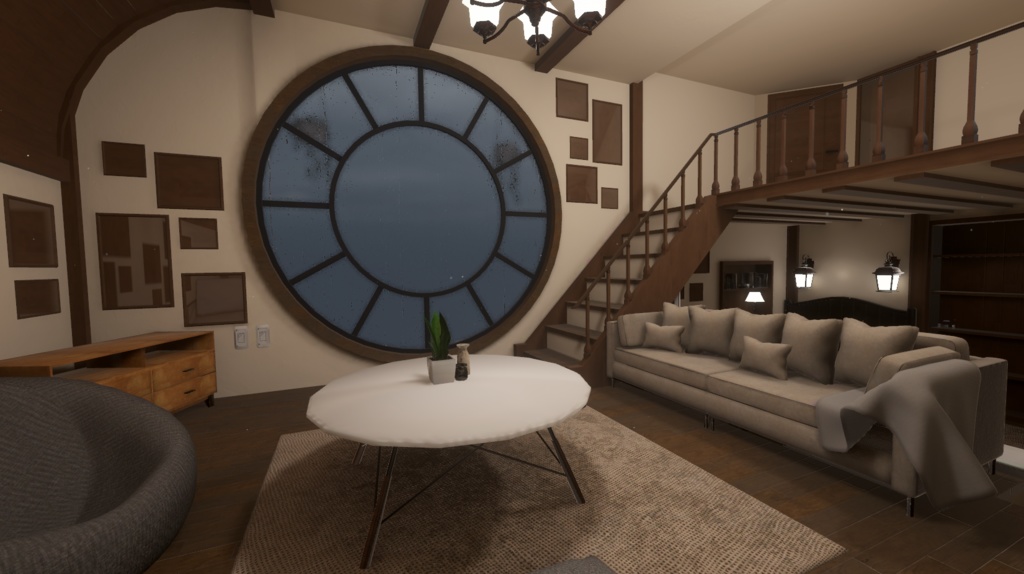 【VRC向けワールド想定】 Windowseat(ウィンドウシート)