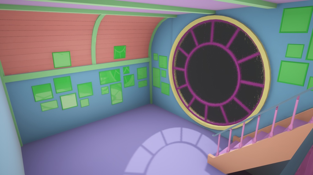 【VRC向けワールド想定】 Windowseat(ウィンドウシート)