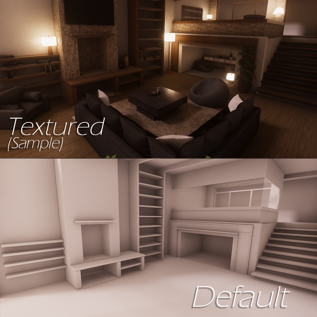 【VRC向けワールド想定】 Hearth Vitra(ハース ヴィトラ)