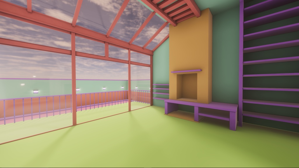 【VRC向けワールド想定】 Hearth Vitra(ハース ヴィトラ)