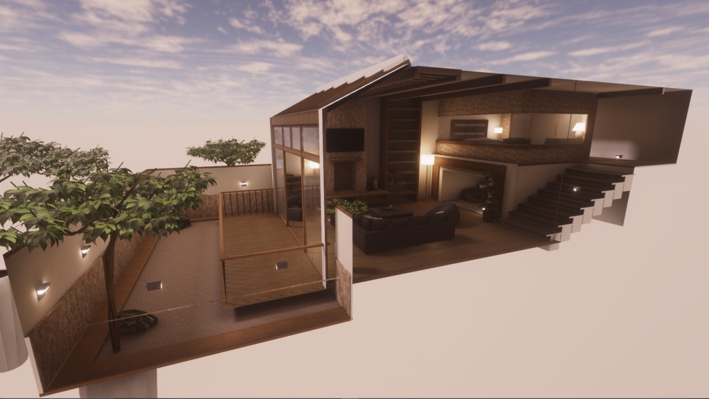 【VRC向けワールド想定】 Hearth Vitra(ハース ヴィトラ)