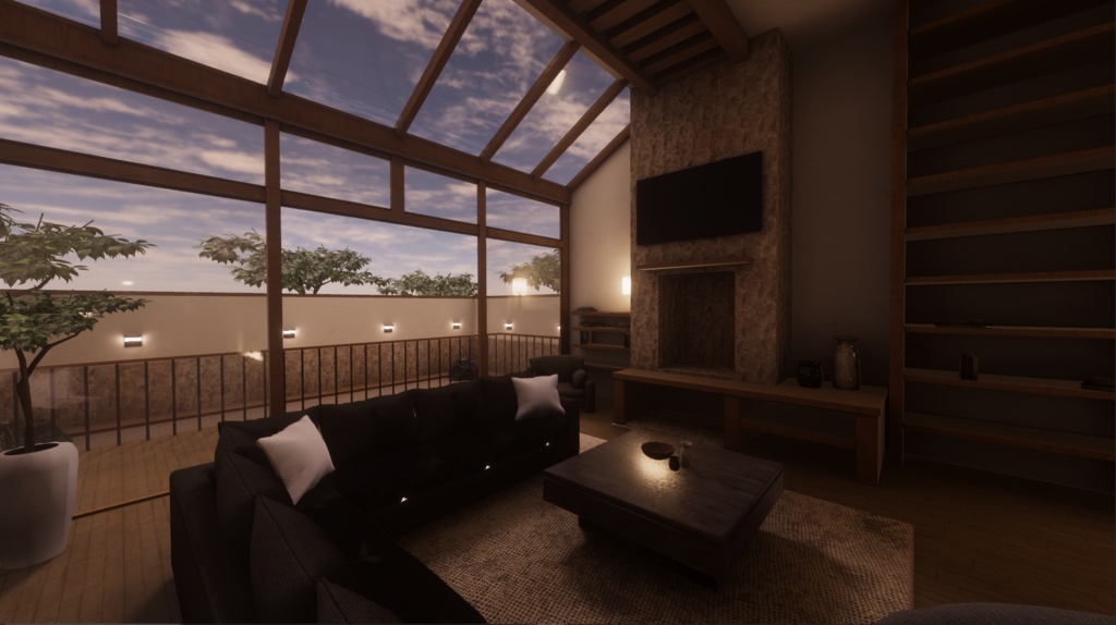 【VRC向けワールド想定】 Hearth Vitra(ハース ヴィトラ)