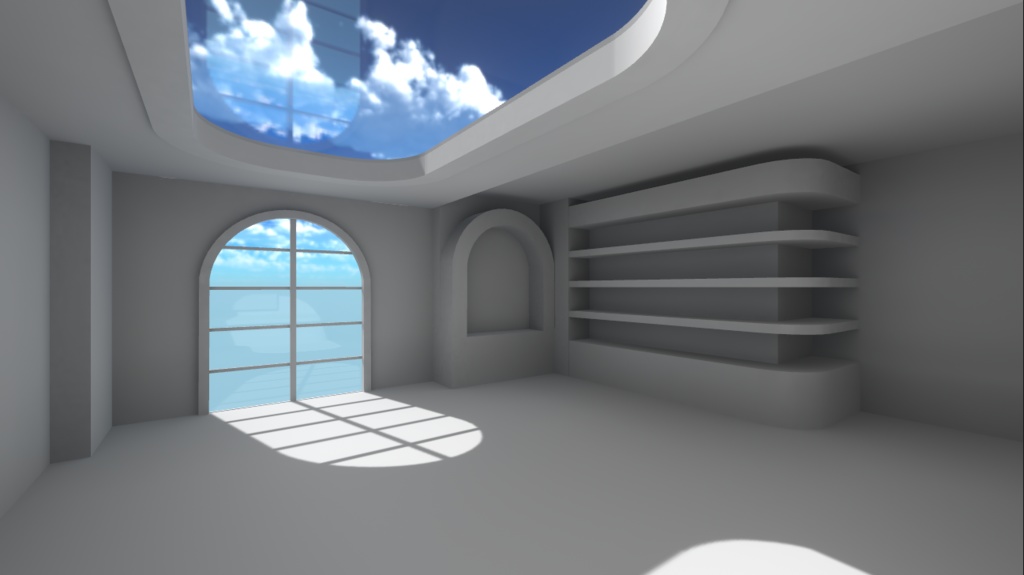 【VRC向けワールド想定】 Rounded Room
