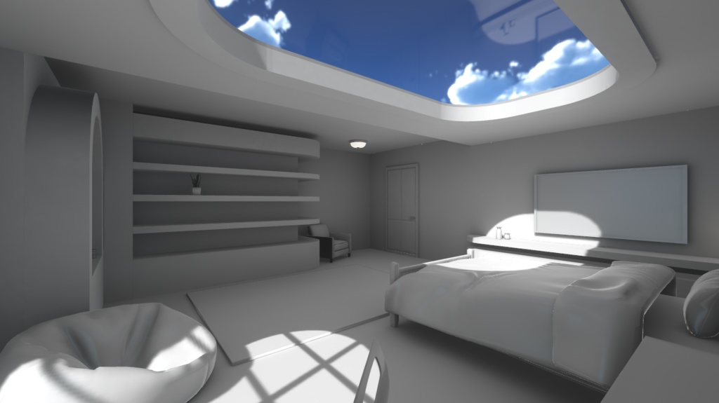 【VRC向けワールド想定】 Rounded Room