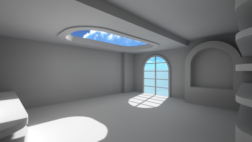 【VRC向けワールド想定】 Rounded Room