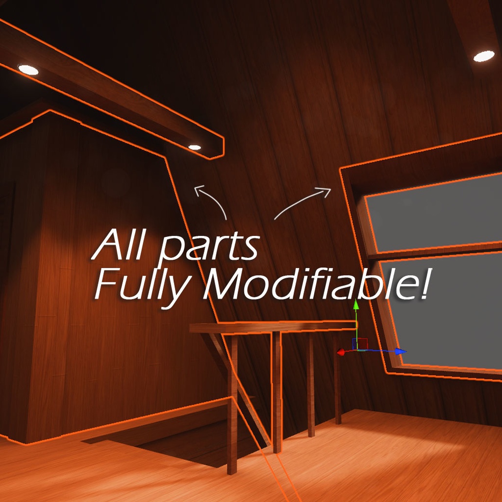 【VRC向けワールド想定】 A-Frame