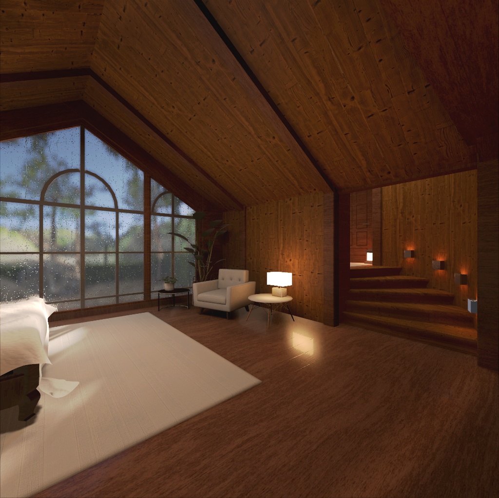 【VRC向けワールド想定】 Attic Grove