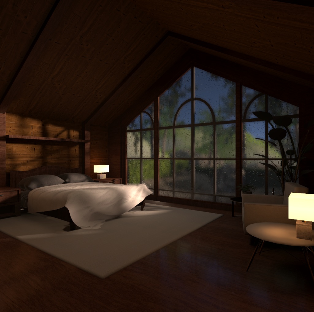 【VRC向けワールド想定】 Attic Grove