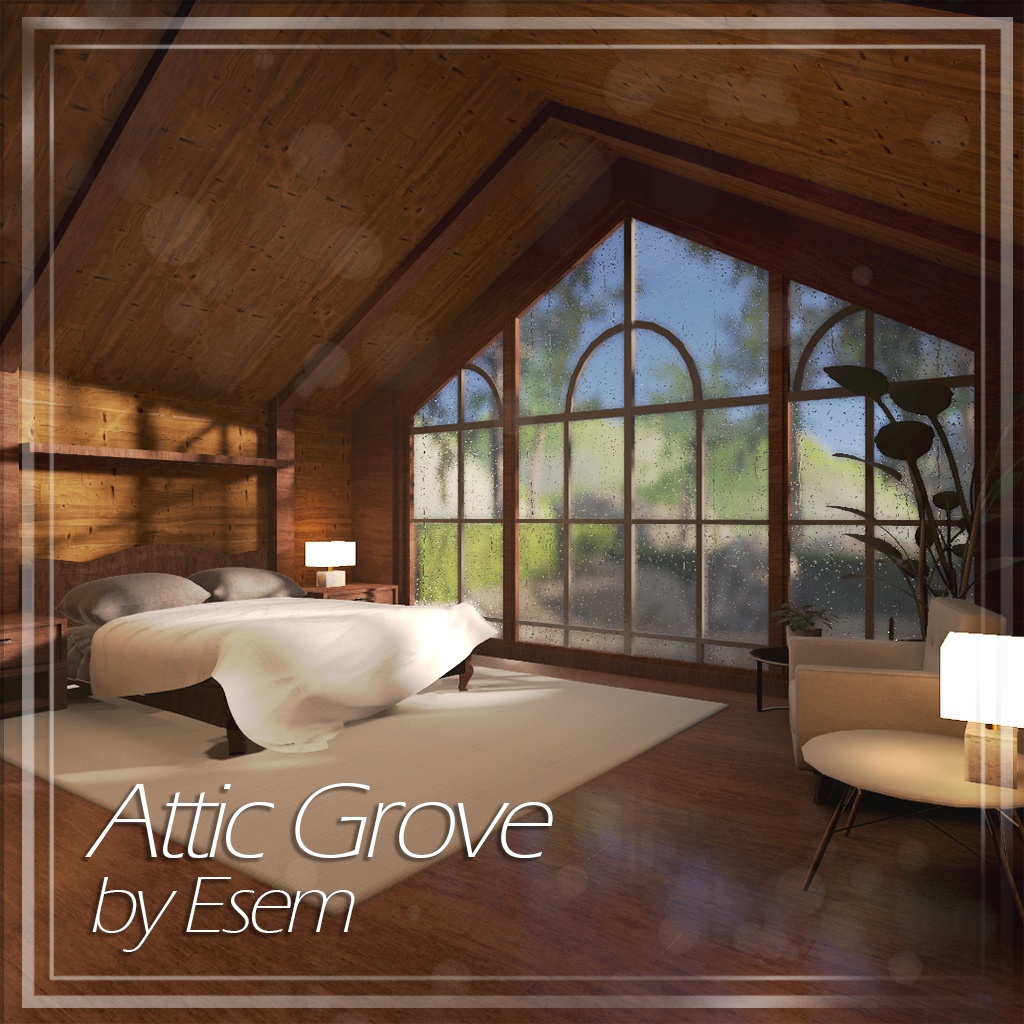 【VRC向けワールド想定】 Attic Grove