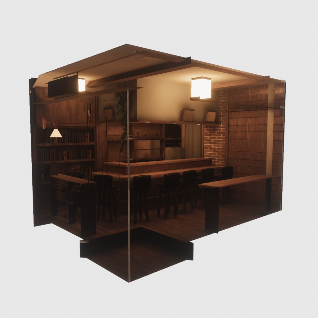 【VRC向けワールド想定】Agora Bar(アゴラ・バー)